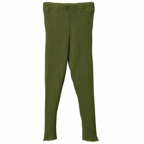 Strick-Leggings oliv - 134/140