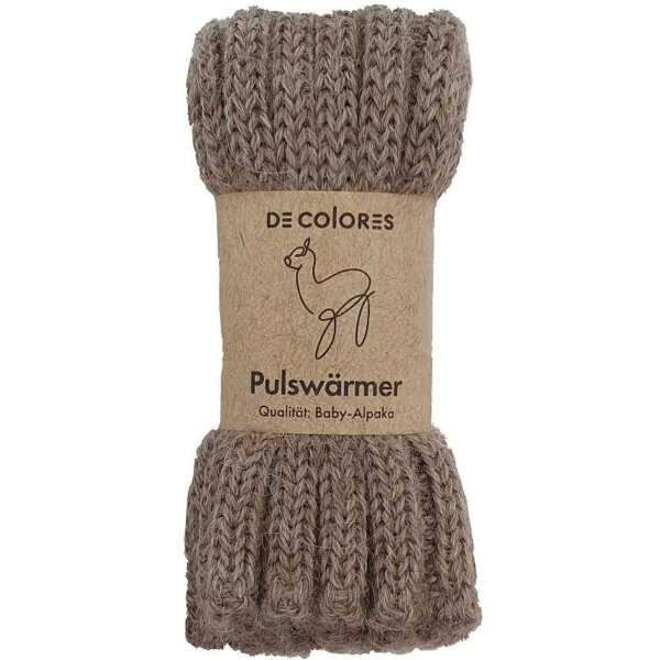 Kinderpulswärmer Alpaka beige