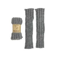 Kinderpulswärmer Alpaka beige