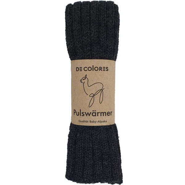 Pulswärmer Alpaka anthrazit