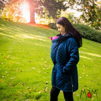 Mam Babyidea Tragejacke Winter Quilt poseidon