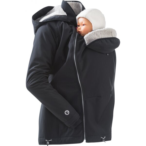 Allwetter-Softshell-Tragejacke Winter Cosy Allrounder schwarz