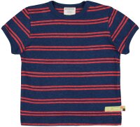 T-Shirt Leinen Streifen ultramarin - 62/68