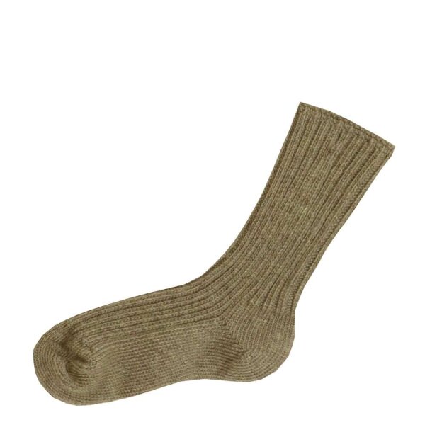 Wollsocken sand melange - 27-30
