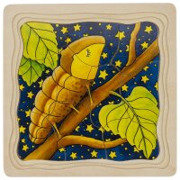 Schichtenpuzzle Die Raupe