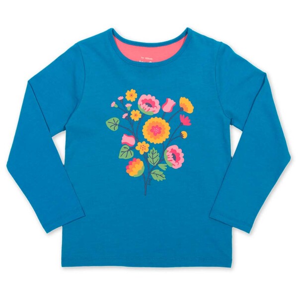 Shirt lang Folk Floral - 116