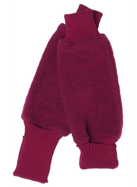 Wollfleece-Beinstulpen beere