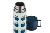 Blafre Thermosflasche Edelstahl Eulen blau