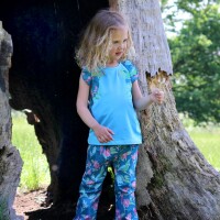 Web-Hose Papageien turquoise-pink