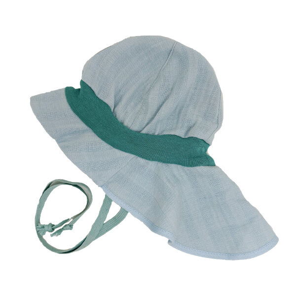 Feuerwehr Strick Musselin blue surf - 40