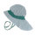 Feuerwehr Strick Musselin blue surf - 40
