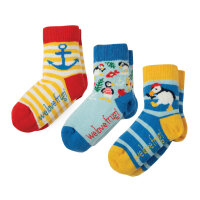 Little Socks Socken Papageientaucher Anker 3er Pack