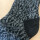 Hirsch Norweger Socken Sternenmuster schwarz-anthrazit