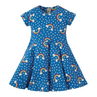 Tellerkleid Regenbogen blau