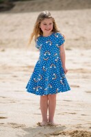 Tellerkleid Regenbogen blau