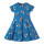 Tellerkleid Regenbogen blau