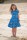 Tellerkleid Regenbogen blau