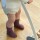 Stoppersocken Bambus misty plum - 20-22