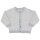 Strickjacke Ringel grau-ecru