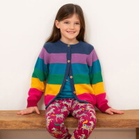 Strickjacke Rainbow Regenbogenbunt - 116