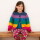 Strickjacke Rainbow Regenbogenbunt - 116