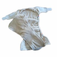 One-Size Windel 2.0 Bio-Velours Pinguin grau