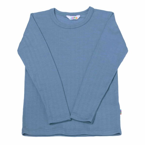 Langarmshirt Wolle/Seide Ripp - 110