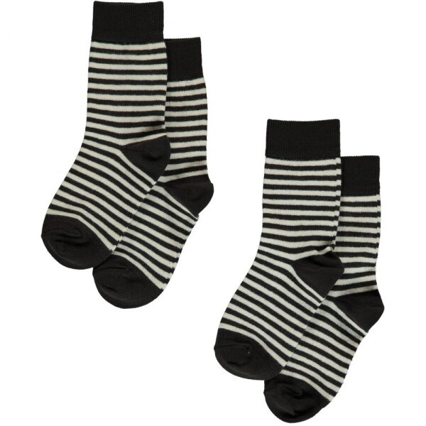 Kindersocken Ringel schwarz-weiß