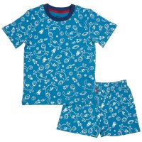 Sommer-Pyjama Weltall Dinos