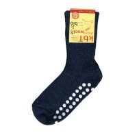 Stoppersocken Wolle marine meliert