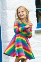 Skater Kleid Regenbogen - 92/98