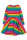 Skater Kleid Regenbogen - 92/98