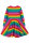 Skater Kleid Regenbogen - 86/92