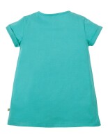 Sophie T-Shirt Pailletten Herz aqua