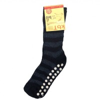 Stoppersocken Ringel Wolle marine-jeans