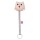 Schnullerkette Ring Eule pink