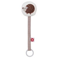 Schnullerkette Ring Igel dunkel