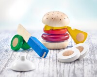 Burger Schneidespielzeug mit Klett