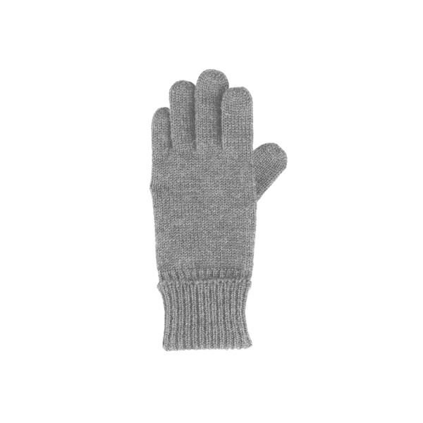 Kinder Handschuhe Wolle grau-melange - 3
