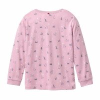 Pyjama Katzen mauve - 110/116