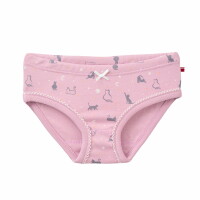 Slips 2er-Pack Katzen mauve - 122/128