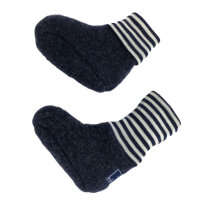 Sox Puschen Wollfleece marine - 1