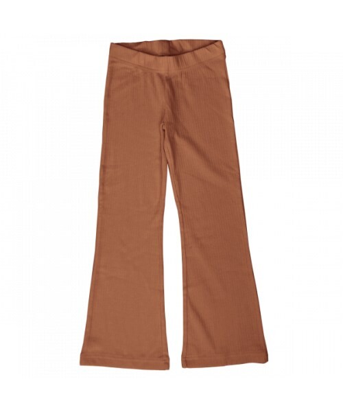 Leggings Flared Rib Solid Claystone - 134/140