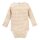 Body langarm Henley honiggelb geringelt - 62/68