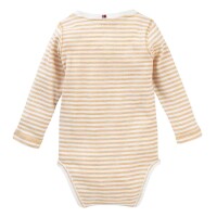 Body langarm Henley honiggelb geringelt - 98/104