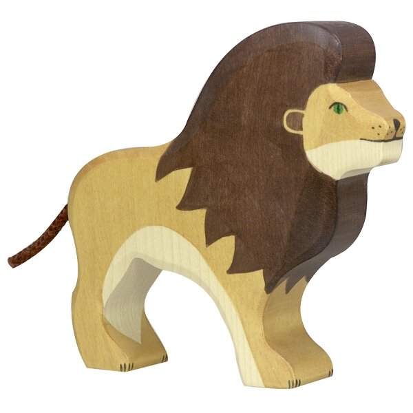 Holztiger Löwe