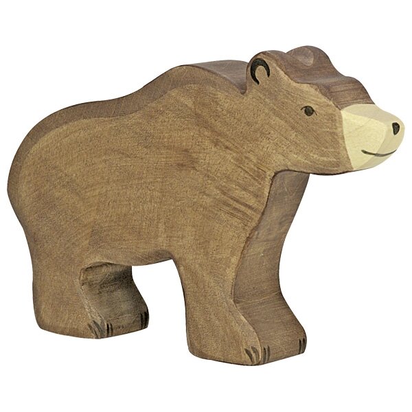 Holztiger Braunbär