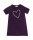 Kurzarm-Kleid Wolle dark berry/heart