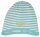 Wendemütze Jersey Ringel cyan - 74/80