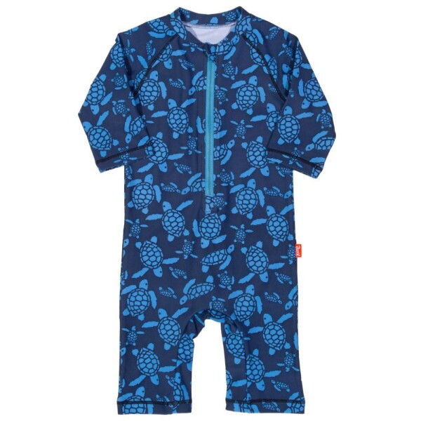 Schwimmanzug UV 50+ Schildkröten blau